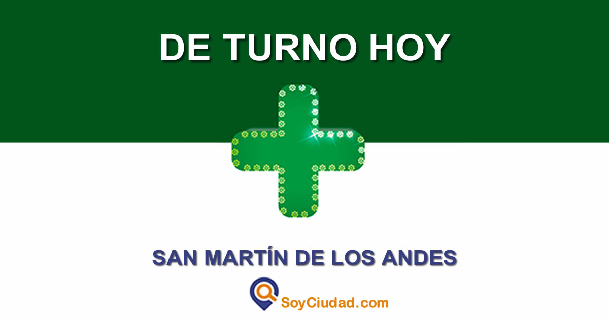 Farmacias de Turno en la Ciudad de San Martín de los Andes | SMA SoyCiudad